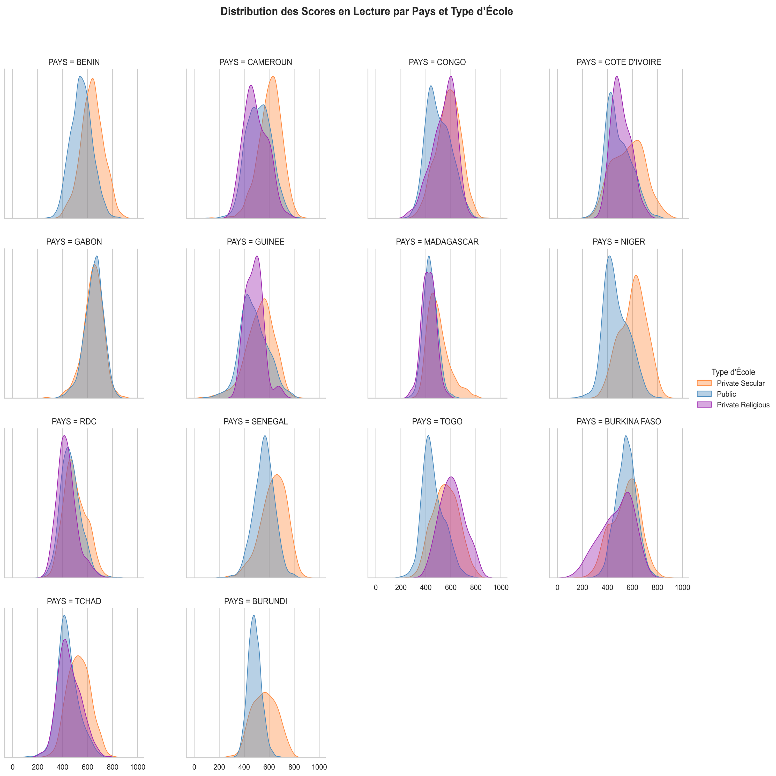 Reading by School Type